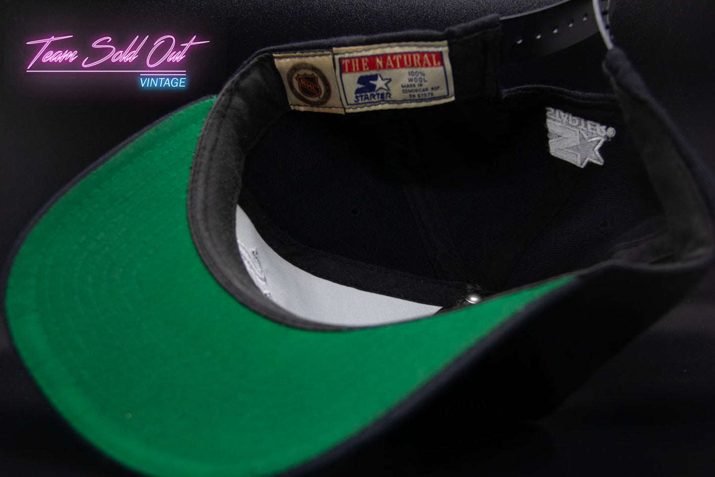 Vintage Starter Los Angeles Kings Motion Script Snapback Hat NHL