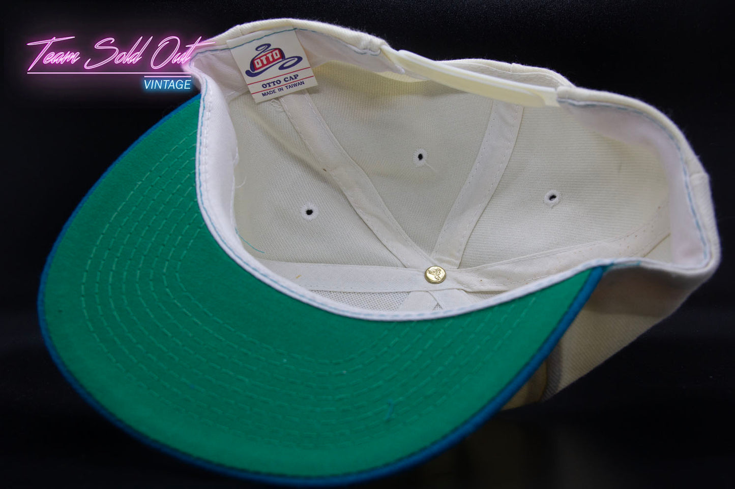 Vintage Charlotte Hornets Single Script Snapback Hat NBA