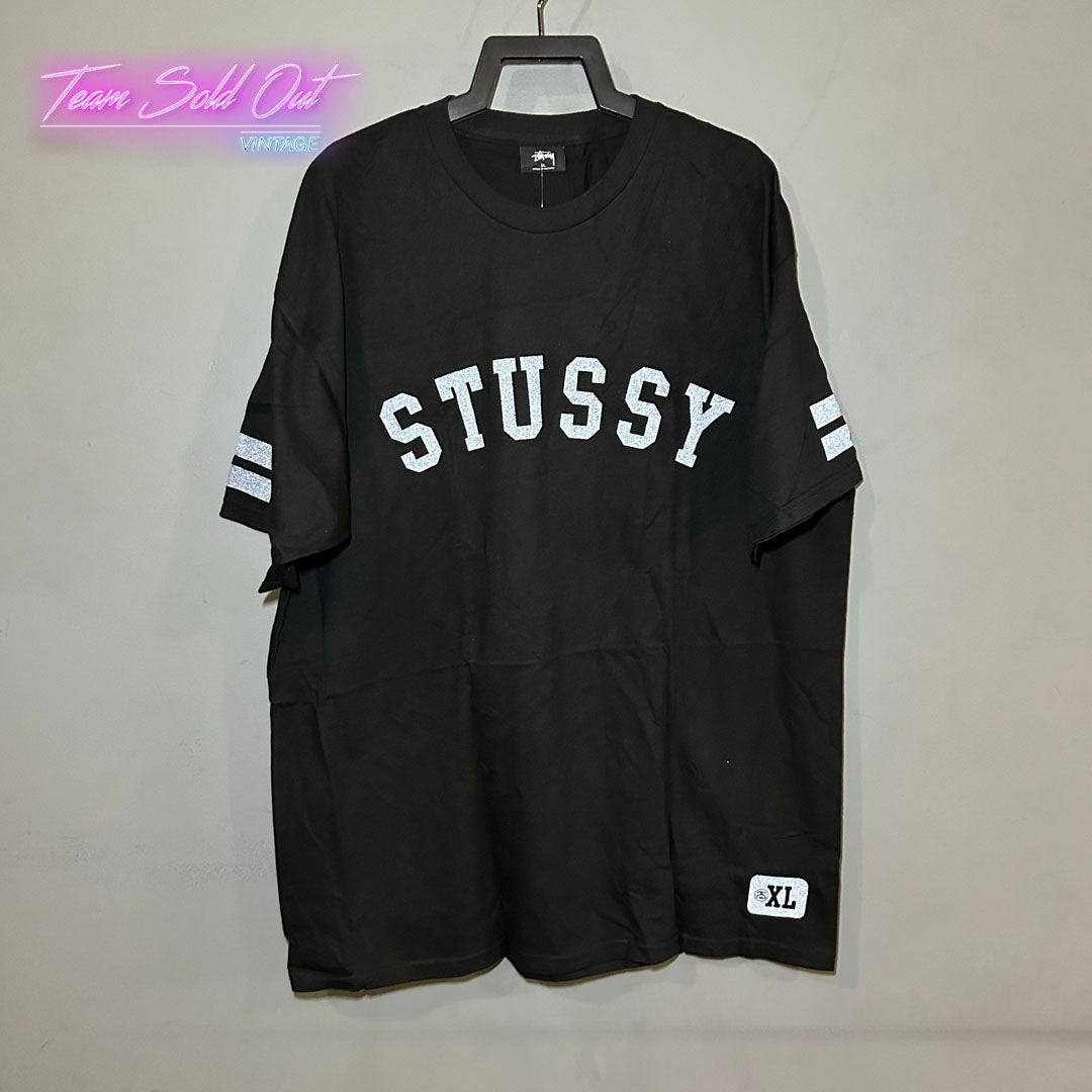 Vintage New Stussy Reflective Logo 80 Tee T-Shirt XL