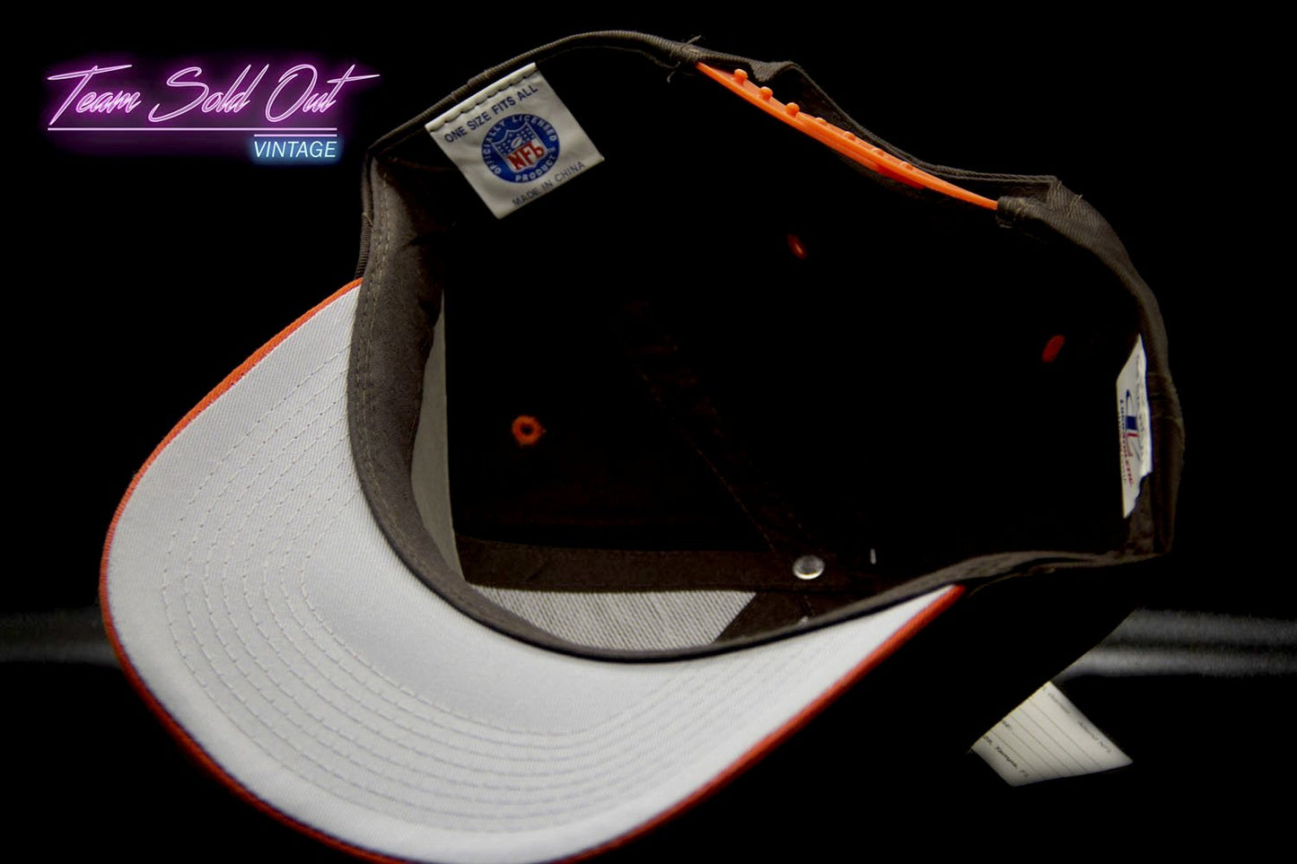 Vintage Logo Athletic Cleveland Browns Plain logo Snapback Hat