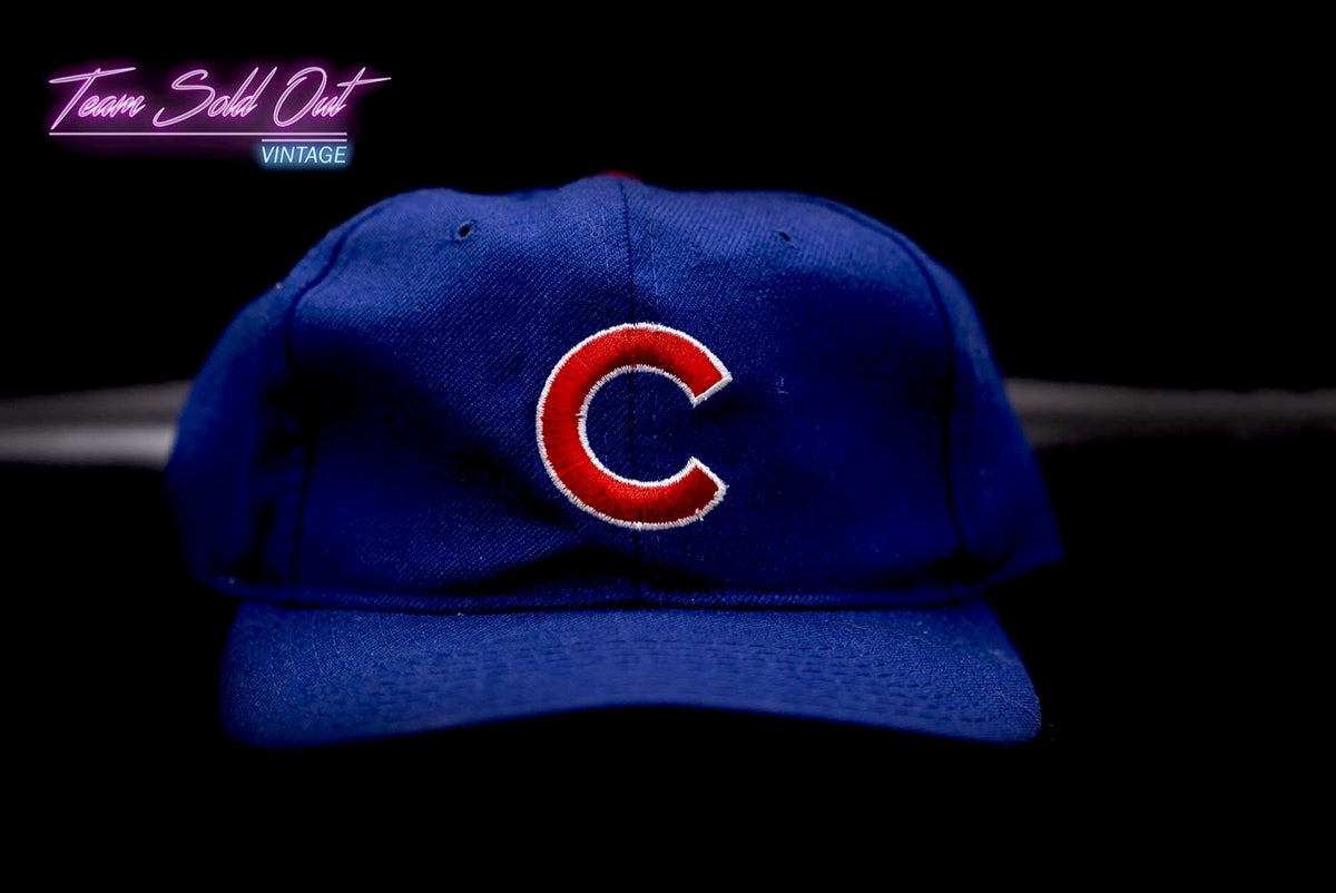 CHICAGO CUBS VINTAGE 80s PLAIN LOGO MLB BASEBALL SNAPBACK HAT NWT