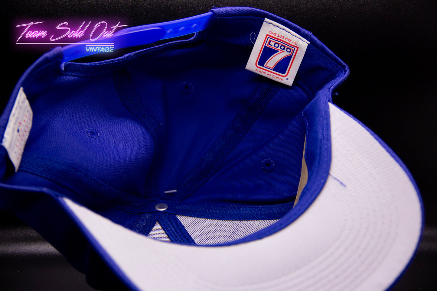 Vintage Logo 7 Toronto Blue Jays Plain Logo Snapback Hat MLB