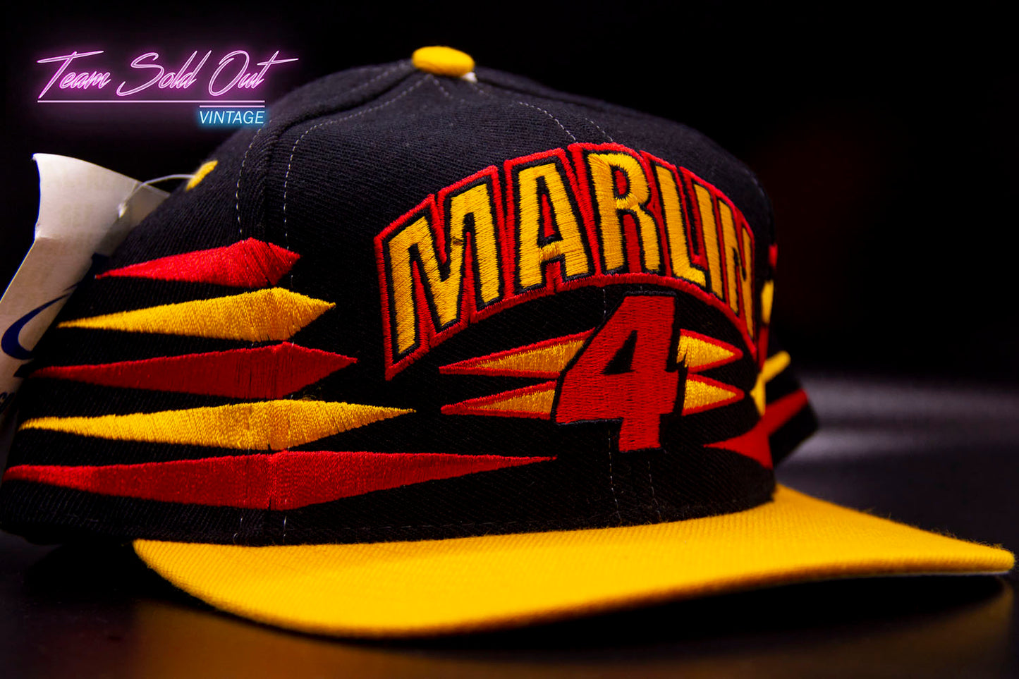 Vintage Logo Athletic Diamond Sterling Marlin Kodak Film Racing NASCAR Snapback Hat