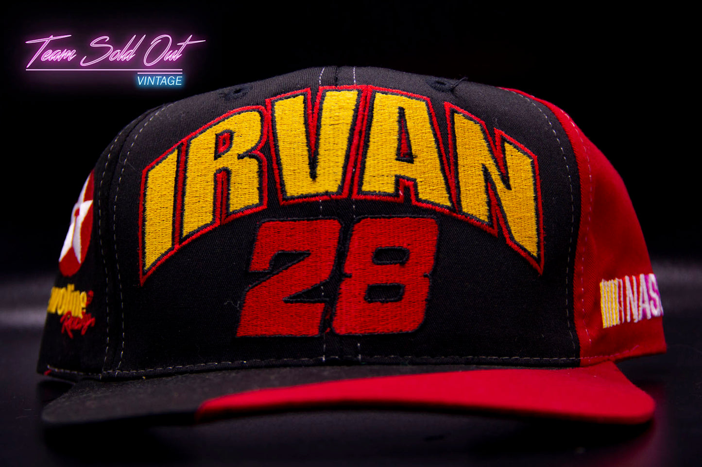 Vintage Ernie Irvan #28 Hat Texaco Havoline NASCAR Racing Snapback Hat