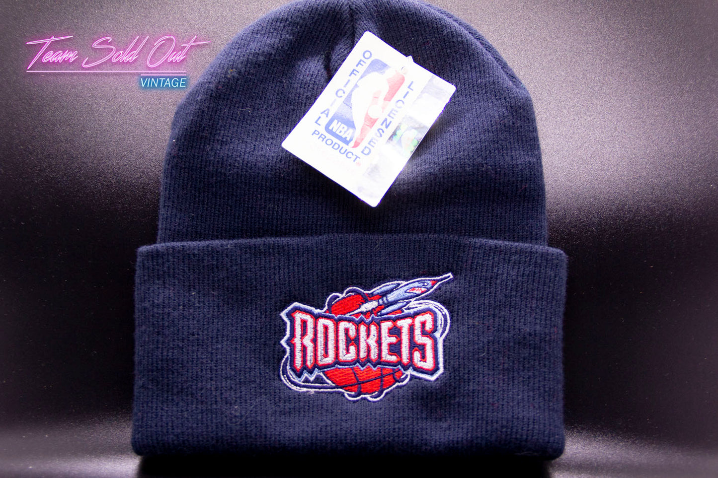 Vintage Logo 7 Houston Rockets Beanie
