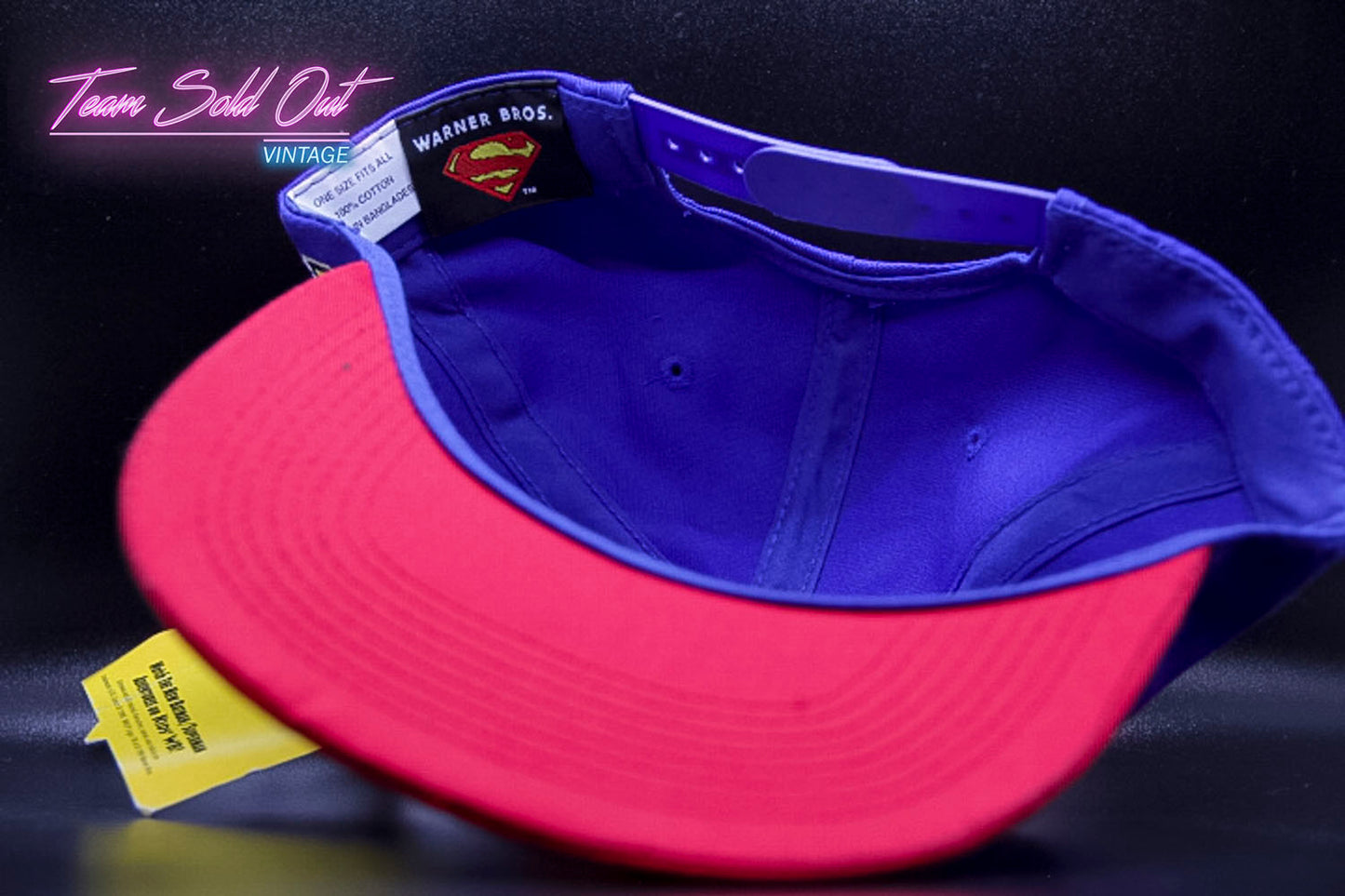 Vintage 1998 Warner Bros #24 Jeff Gordon Superman Racing Nascar Snapback Hat