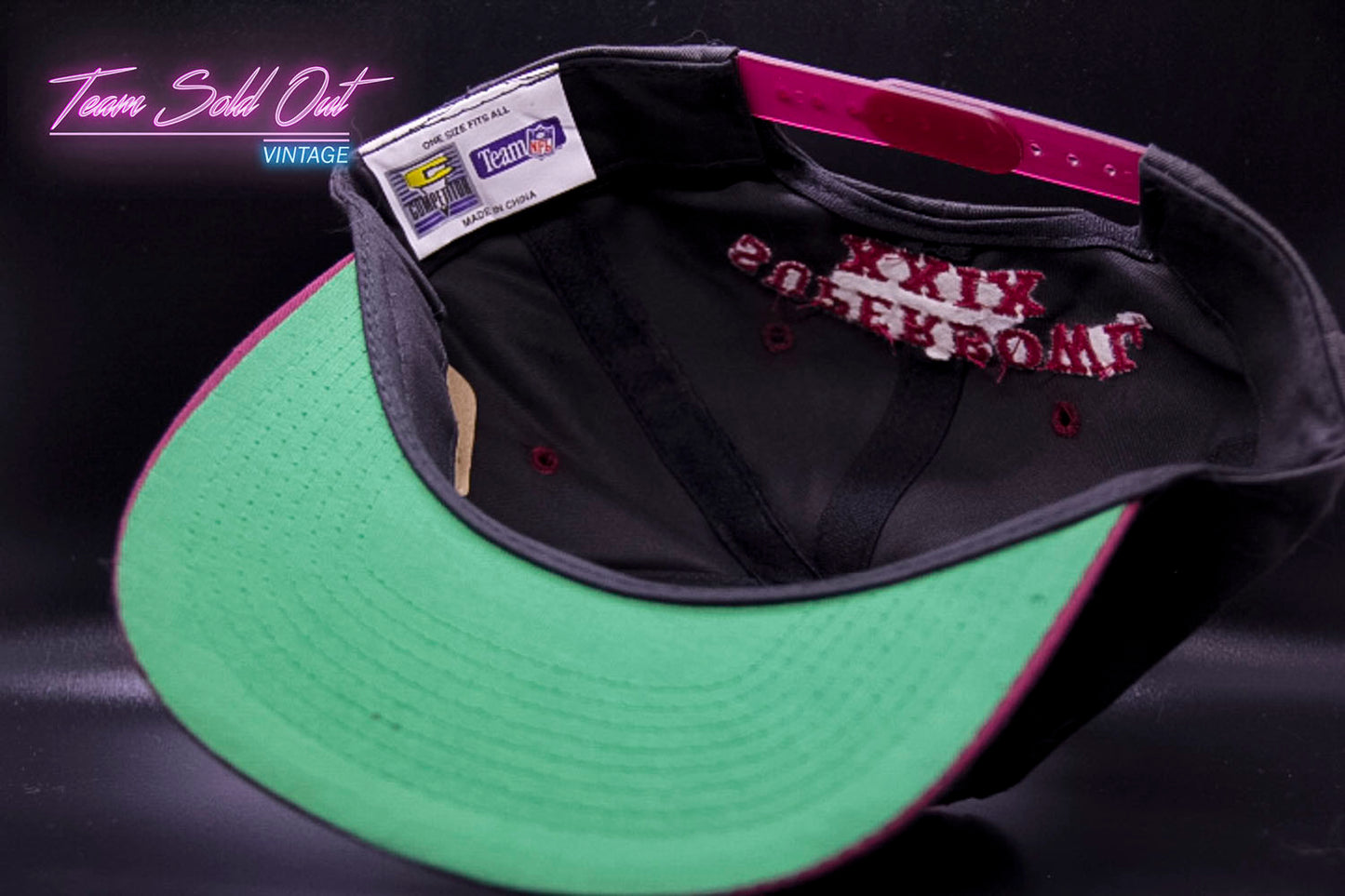 Vintage Logo 7 1995 Super Bowl XXIX Snapback Hat NFL