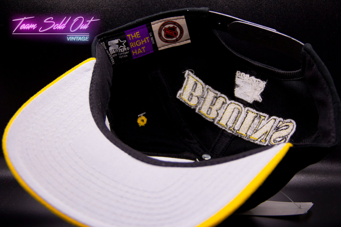 Vintage Starter Boston Bruins Snapback Hat NHL