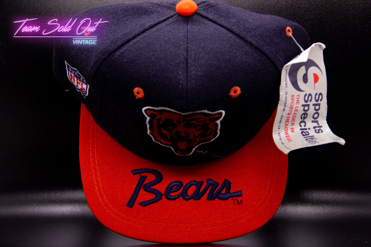 Vintage Chicago Bears Sports Specialties Script Snapback Hat RARE -  E-swagstore