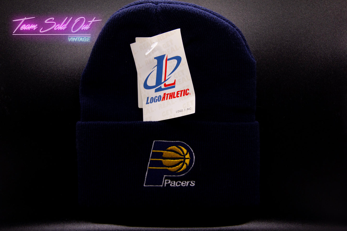 Vintage Logo Athletic Indiana Pacers Beanie NBA