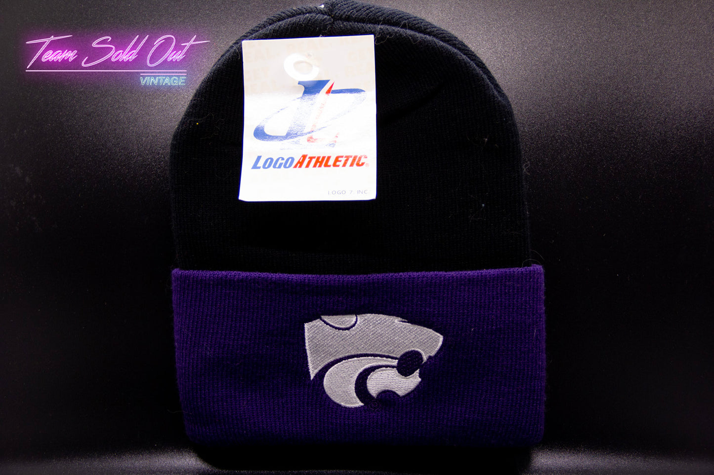 Vintage Logo Athletic Kansas State Wildcats Beanie NCAA