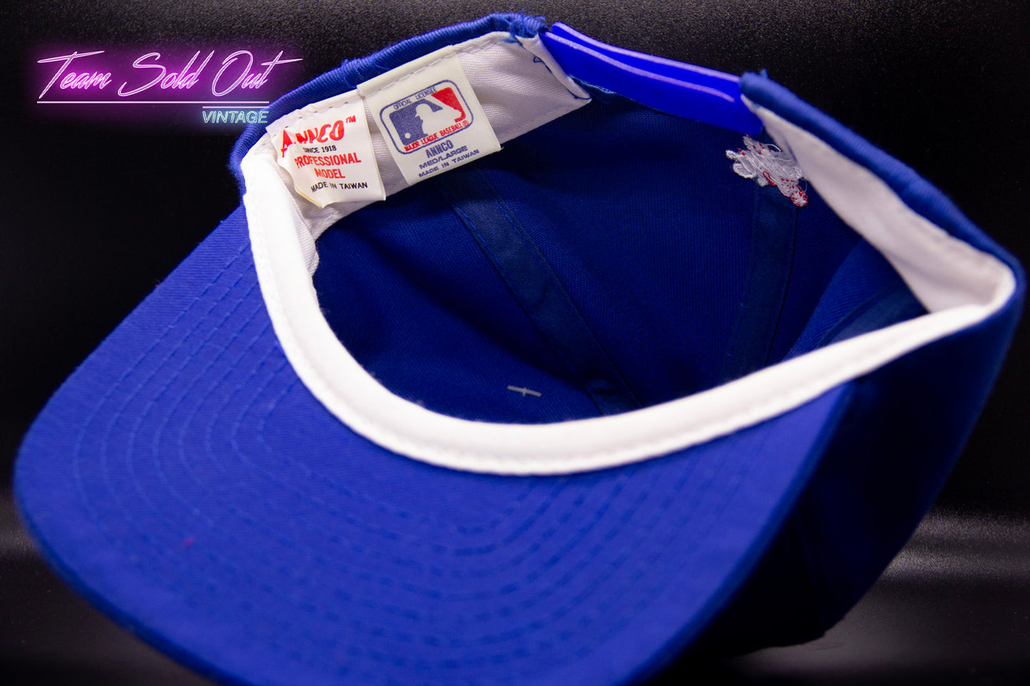 Vintage 1980 Annco Bar Script Los Angeles Dodgers Snapback Hat MLB