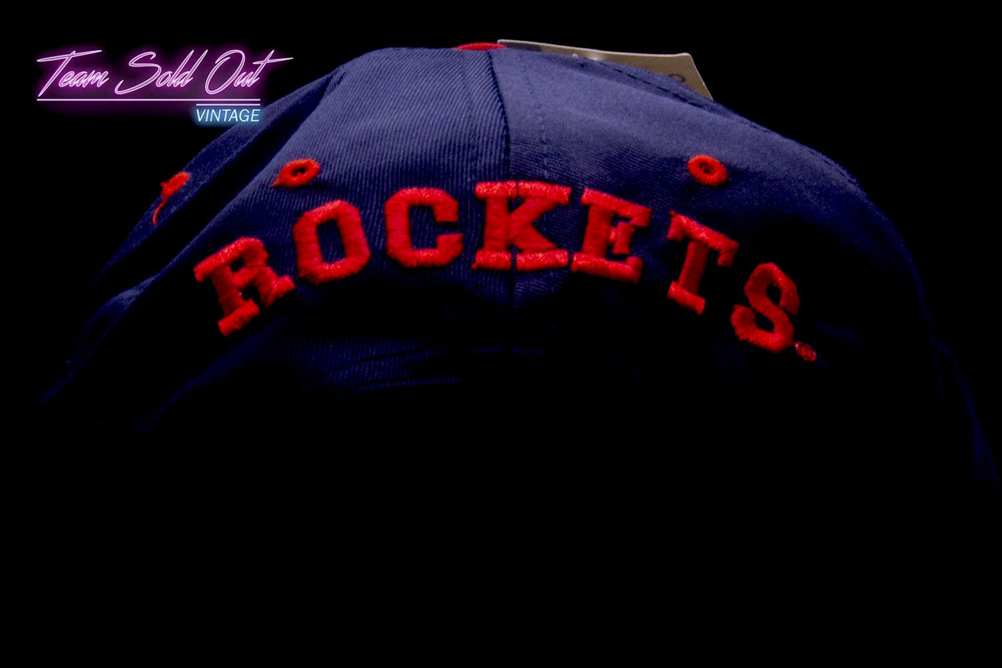 Vintage Logo 7 Houston Rockets Plain Logo Blockhead NBA