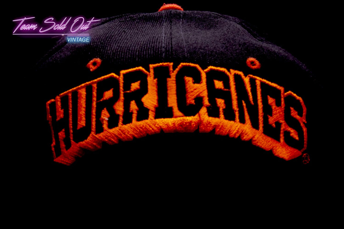 Vintage Cap Boy BlockHead Miami Hurricanes Snapback Hat NCAA