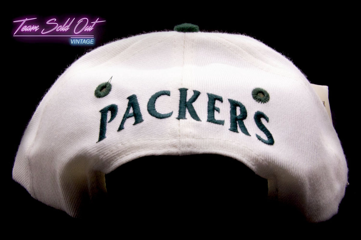 Vintage Twins Plain Logo Green Bay Packers Snapback Hat NFL