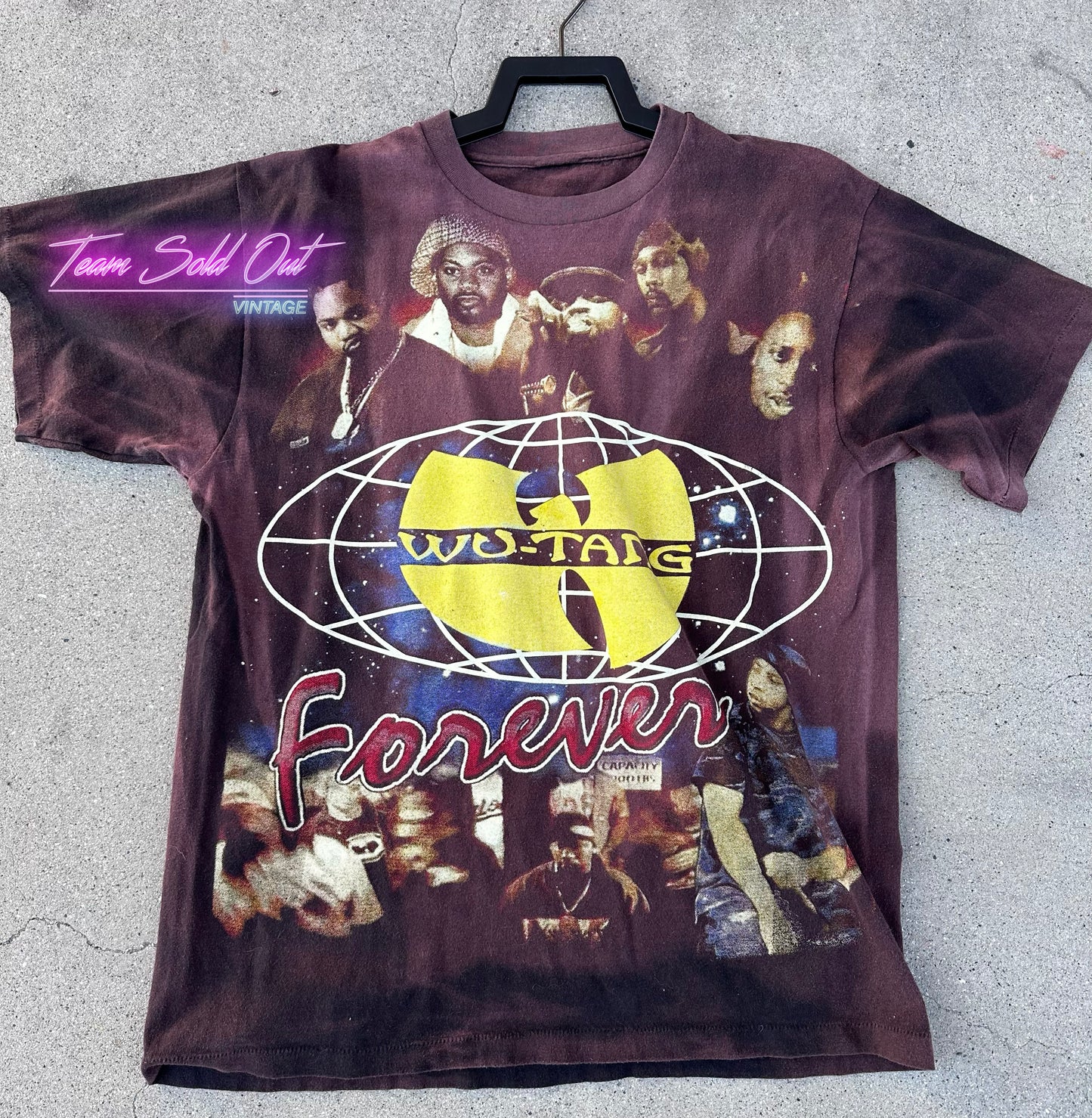 Vintage 1990s Wu-Tang Clan Wu-Tang Forever Wu-Revolution Single Stitch Rap Tee XL