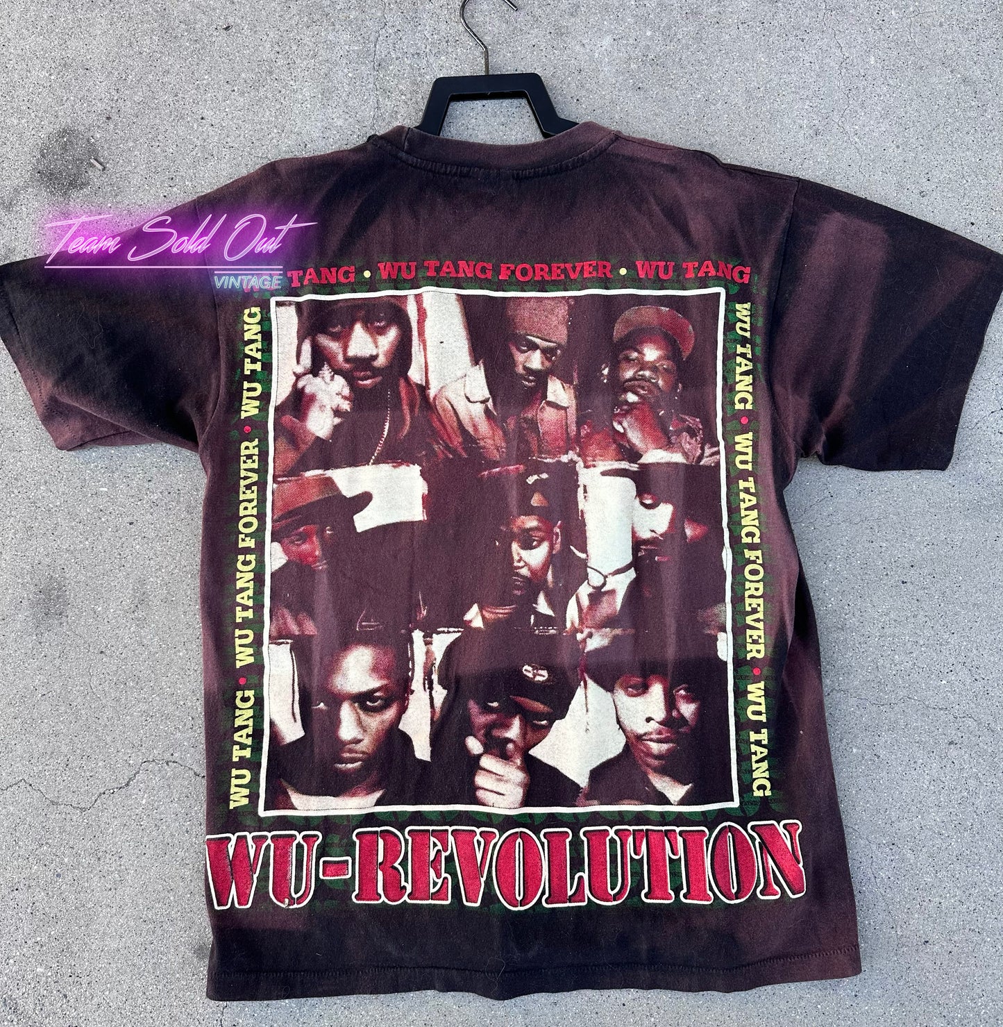 Vintage 1990s Wu-Tang Clan Wu-Tang Forever Wu-Revolution Single Stitch Rap Tee XL