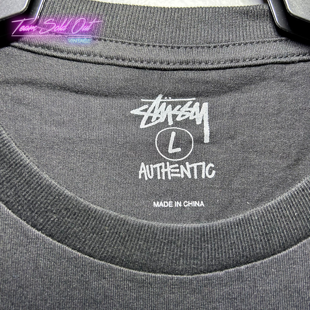 Vintage New Stussy Black Authentic For All To Envy Tee T-Shirt Large