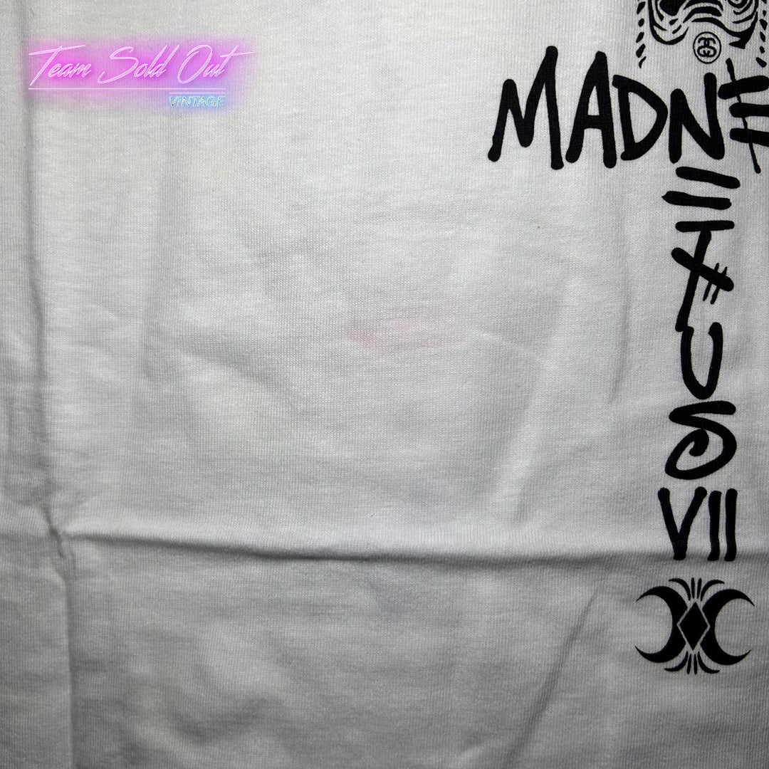 Vintage New Stussy White Hawaii Madness Tee T-Shirt Medium