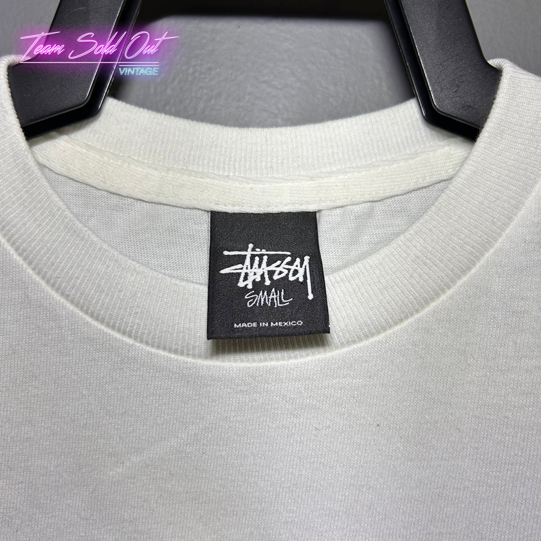 Vintage New Stussy White The Harder We Come Tee T-Shirt Small