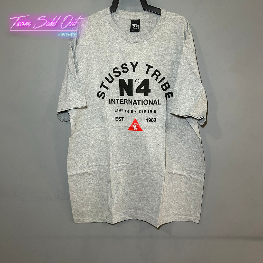 Vintage New Stussy Grey Regal Tee T-Shirt XL