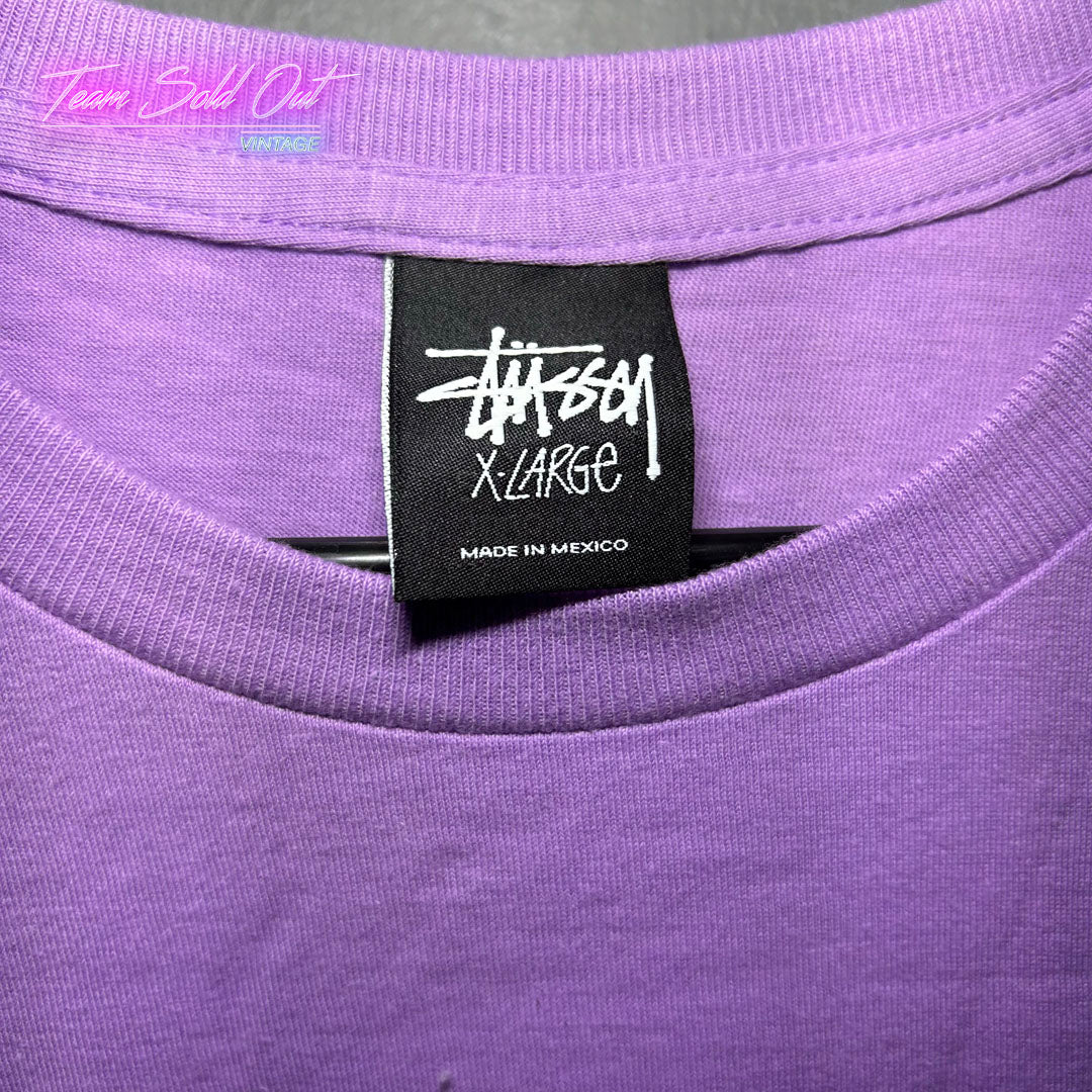 Vintage New Stussy Purple Livin XL Tee T-Shirt XL