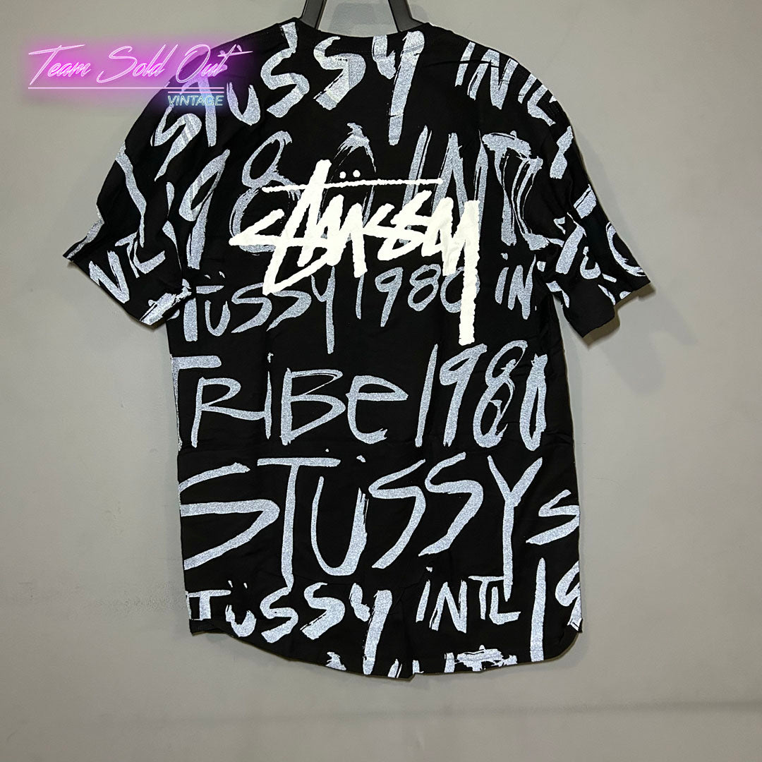 Vintage New Stussy Black Tribe Since 1980 Tee T-Shirt Large