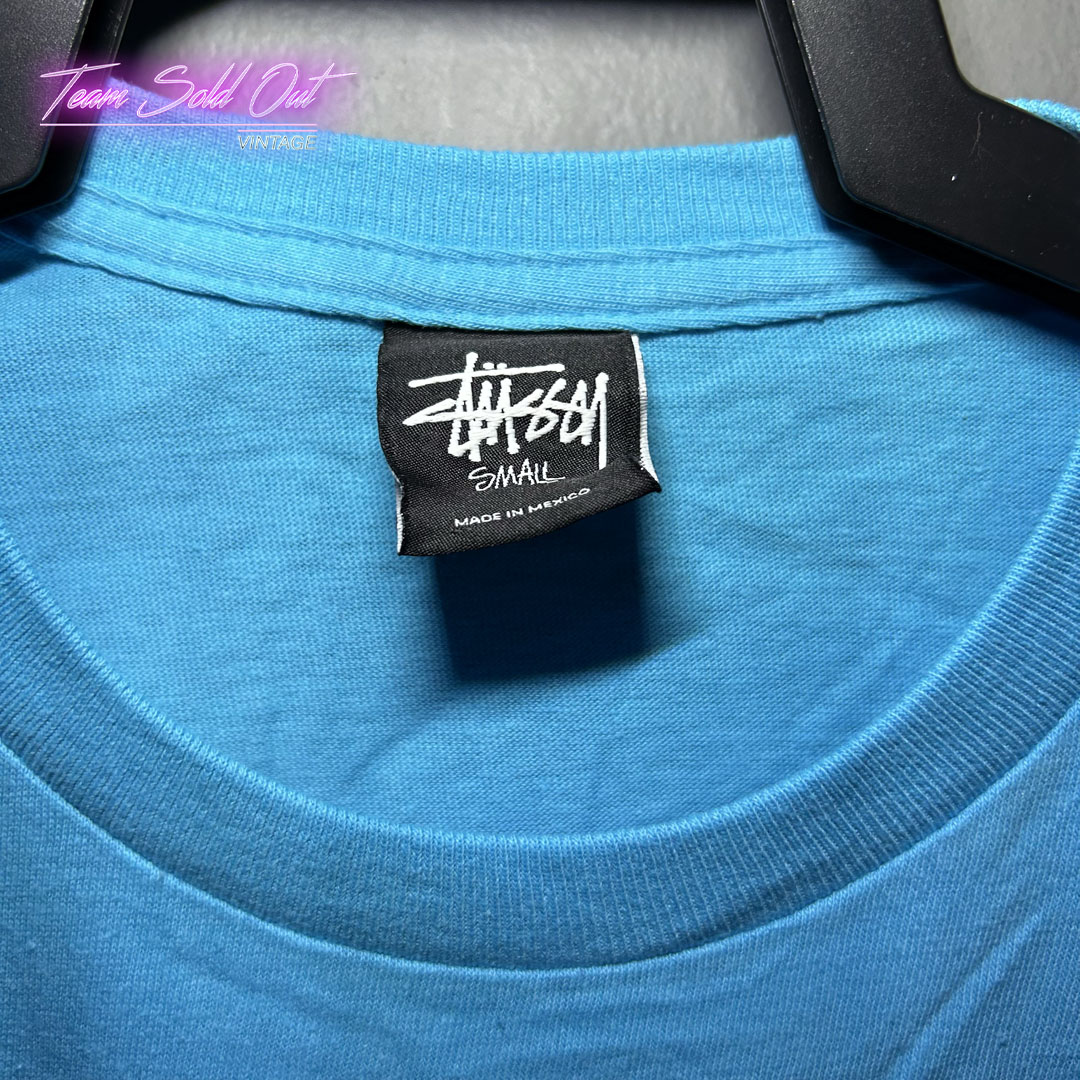 Vintage New Stussy Blue In This Great Future Tee T-Shirt Small