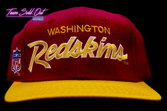 Vintage Sports Specialties The Pro Double Script Washington 6⅝ Fitted Hat NFL