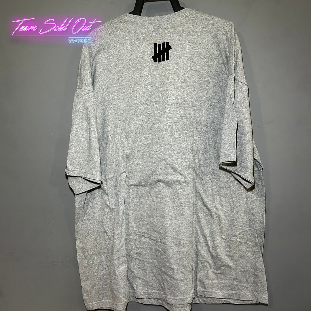 Vintage New Undefeated Grey U Tiger SS Tee T-Shirt XXL (2XL)