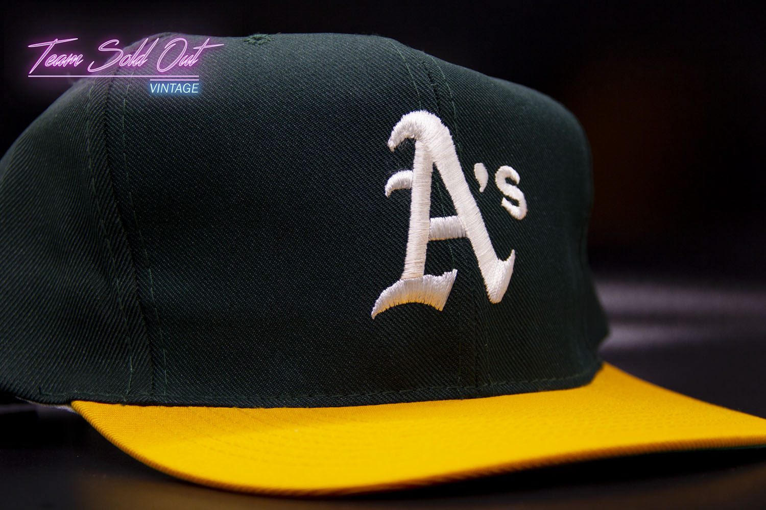 Vintage American Needle Oakland Athletics Plain Logo Snapback Hat ...