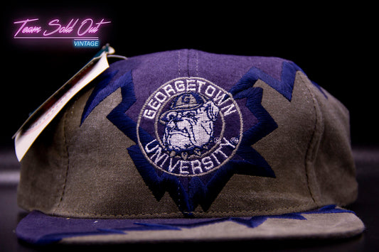Vintage Drew Pearson Jagged Edge Shockwave Georgetown Hoyas Hat NCAA