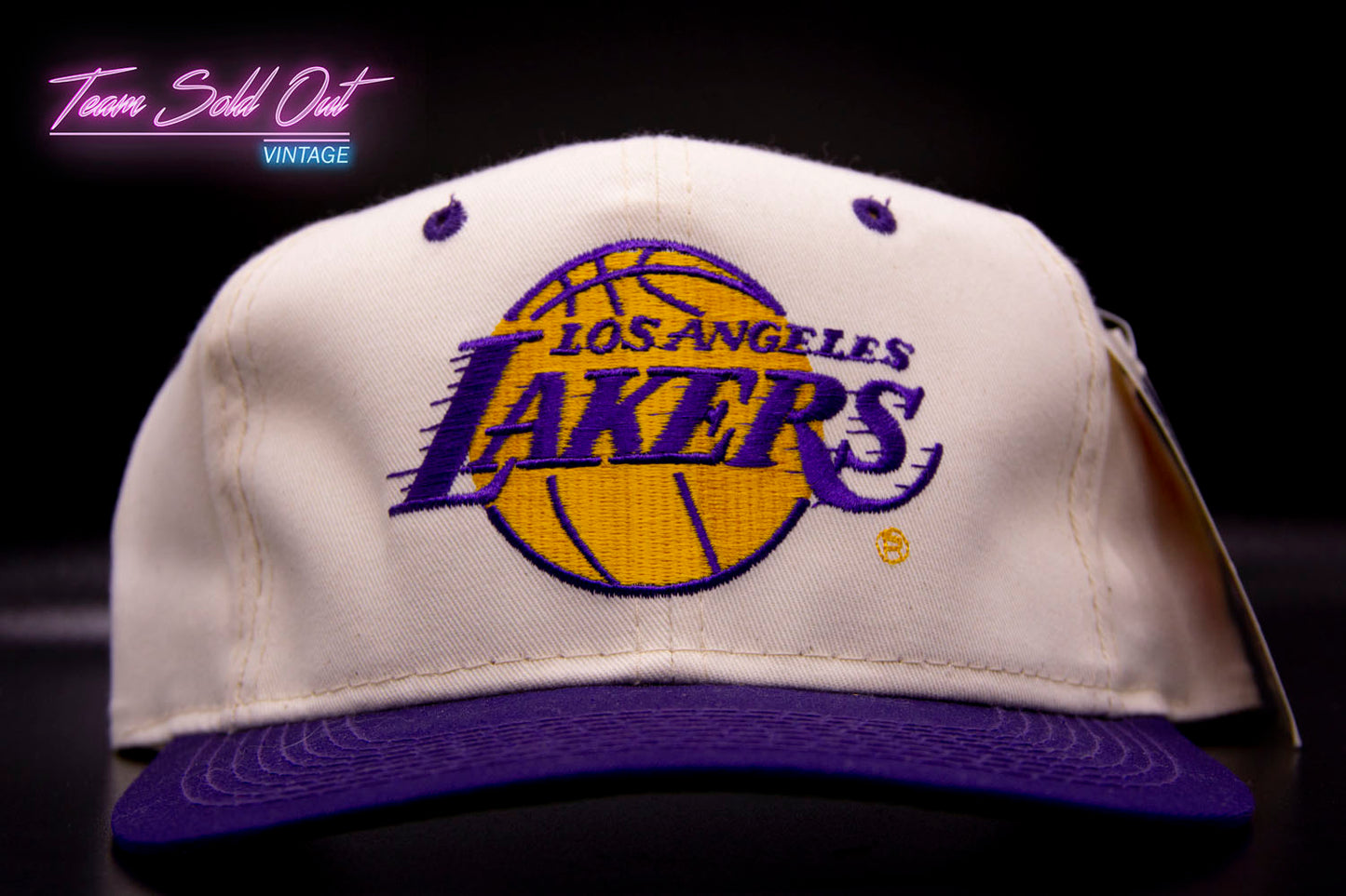 Vintage Youngan Los Angeles Lakers Plain Logo Snapback Hat NBA