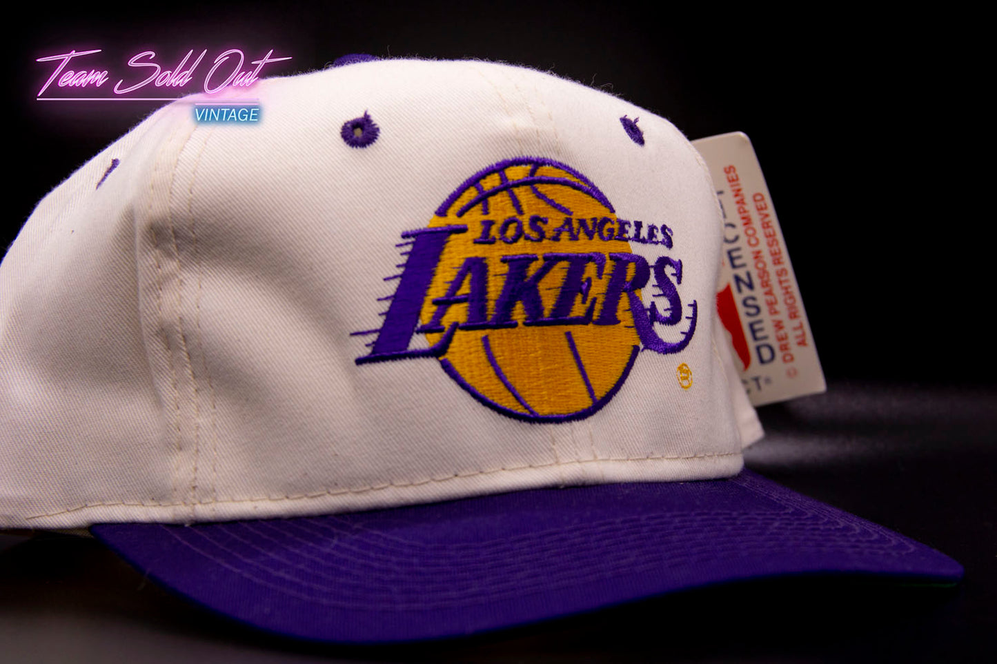 Vintage Youngan Los Angeles Lakers Plain Logo Snapback Hat NBA