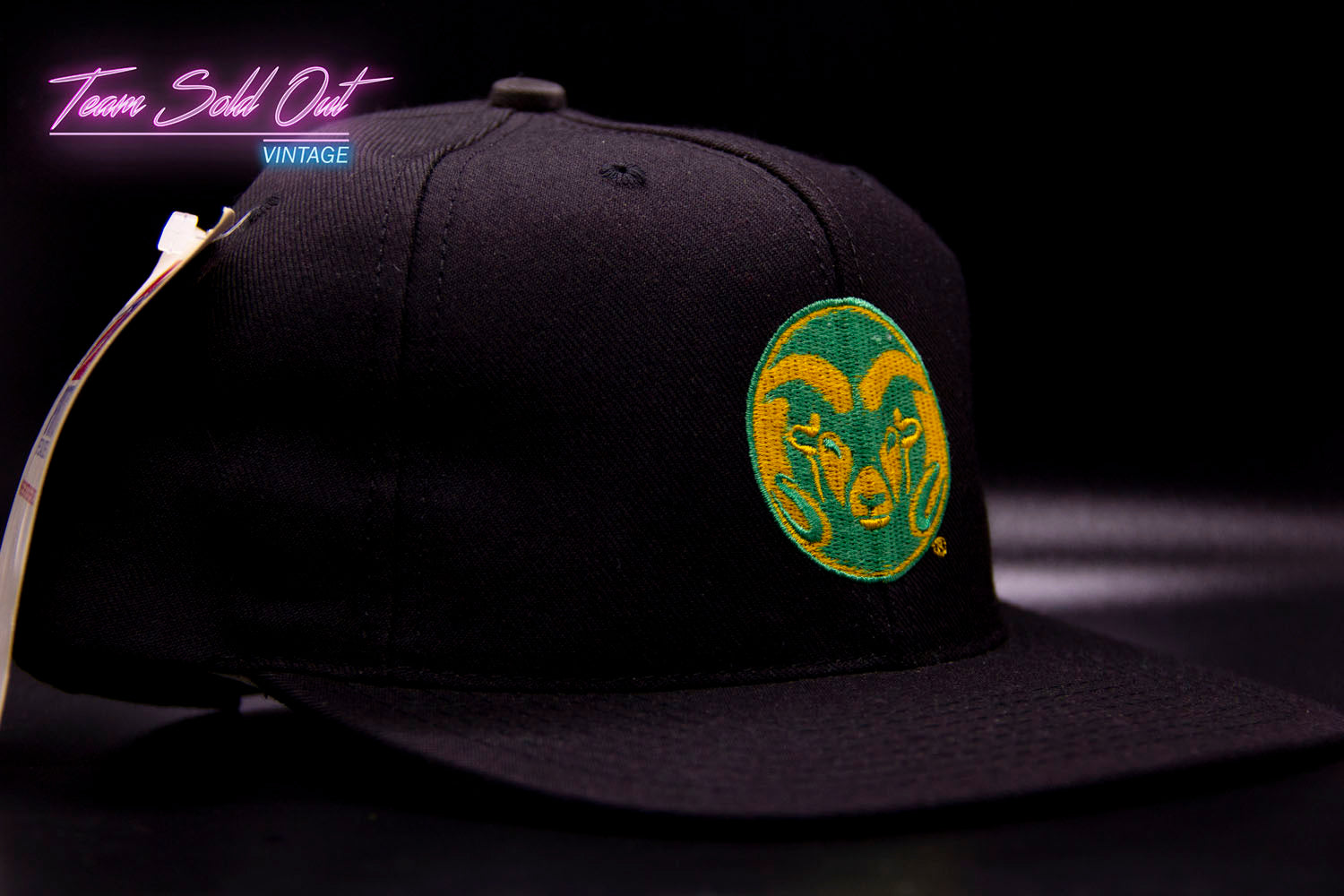 Colorad State Rams Snap Back Hat/Cap Green