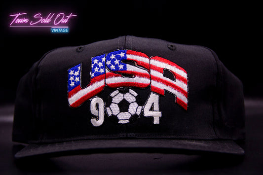 Vintage Nissin Cap 1994 World Cup USA Soccer Snapback Hat