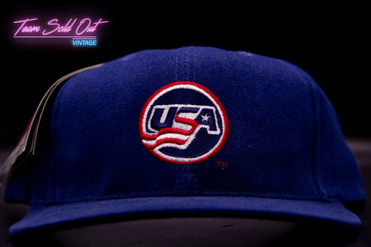 Vintage 1990s Nike USA Snapback Hat