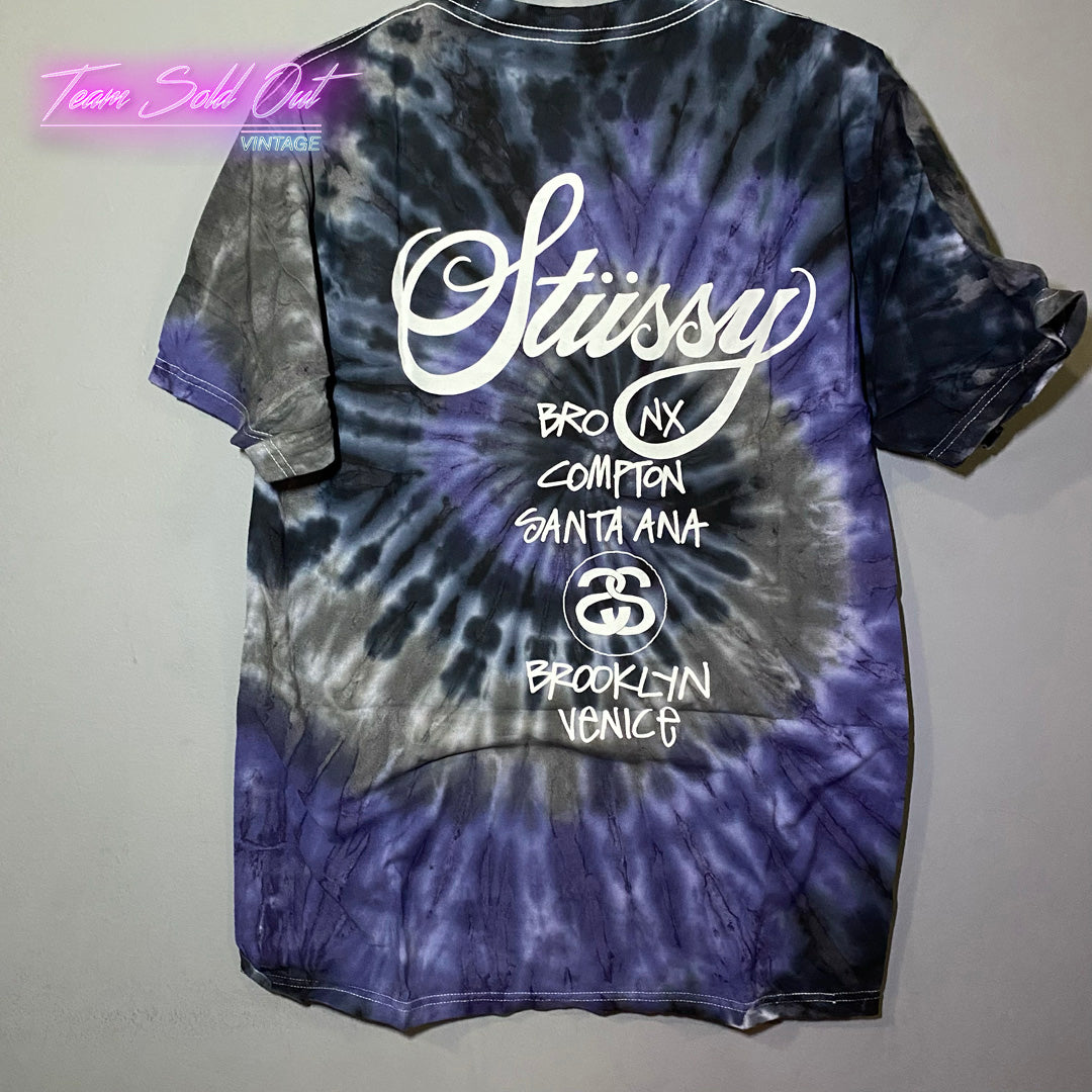Vintage New Stussy Tie-Dye World Tour Tee T-Shirt Medium