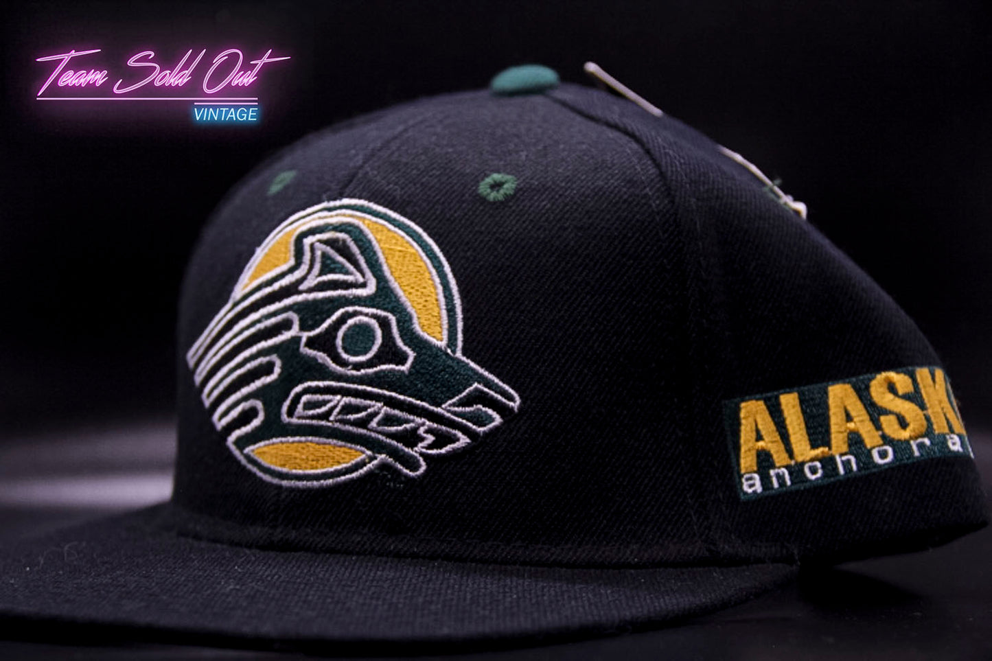 Vintage University of Alaska Anchorage Plain Logo Snapback Hat