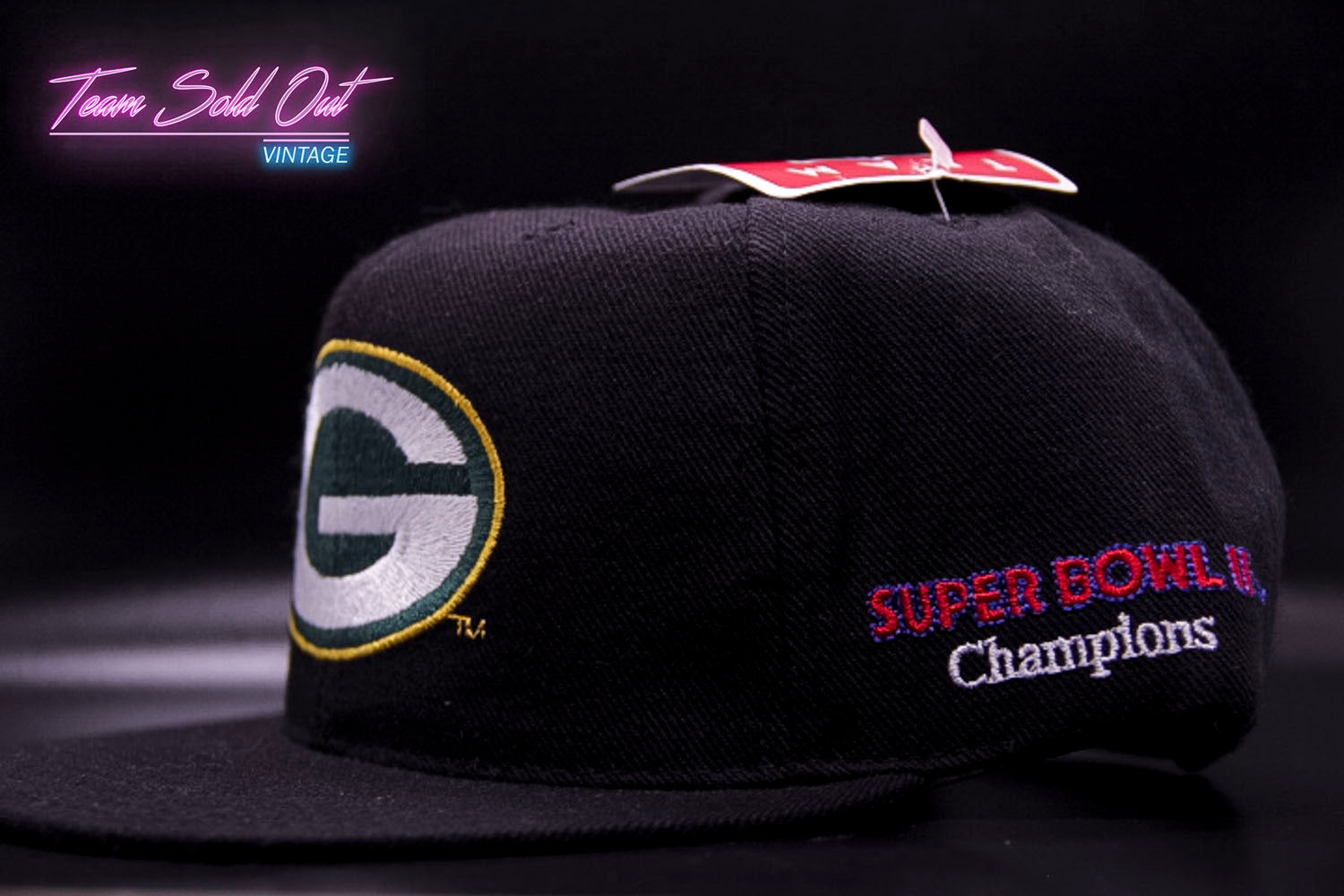 Vintage Drew Pearson Green Bay Packers Super Bowl Champions Snapback Hat NFL