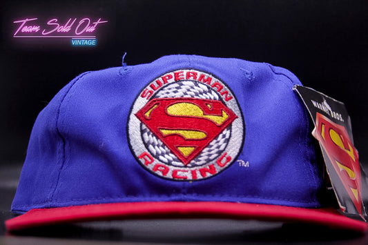 Vintage 1998 Warner Bros #24 Jeff Gordon Superman Racing Nascar Snapback Hat
