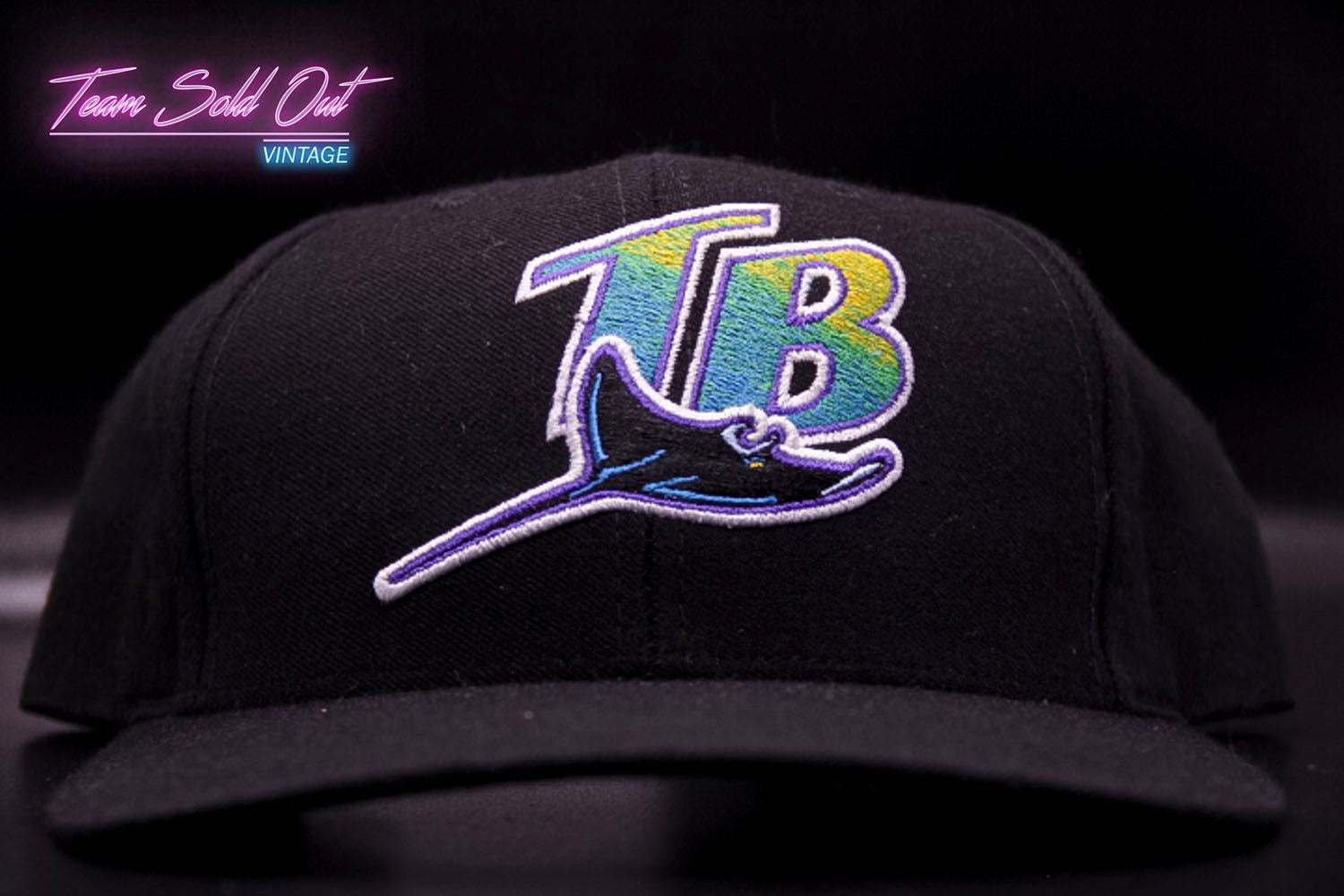 Vintage Twins Tampa Bay Rays Plain Logo Snapback Hat MLB – Team