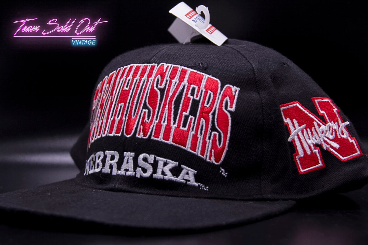 Vintage Box Seat University of Nebraska Cornhuskers Block Snapback Hat NCAA