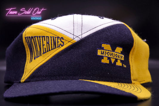 Vintage Pro Player Youngan University of Michigan Michigan Wolverines Snapback Hat NCAA