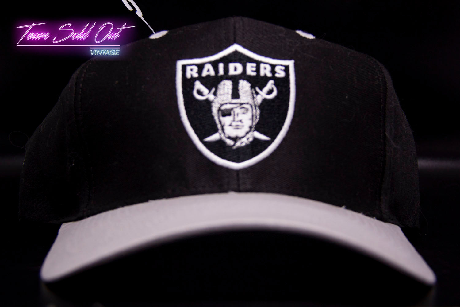 Vintage Game Day Los Angeles Raiders Plain Logo Snapback Hat NFL