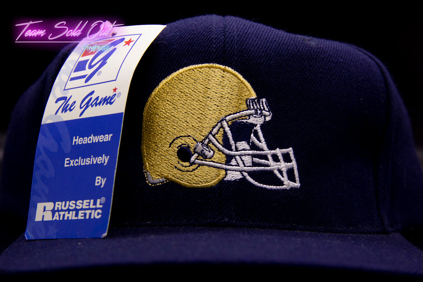 Vintage The Game Holy Cross Crusaders Helmet Logo Snapback Hat NCAA