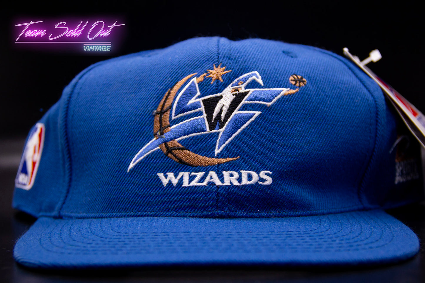 Vintage Sports Specialties Washington Wizards Plain Logo Snapback Hat NBA