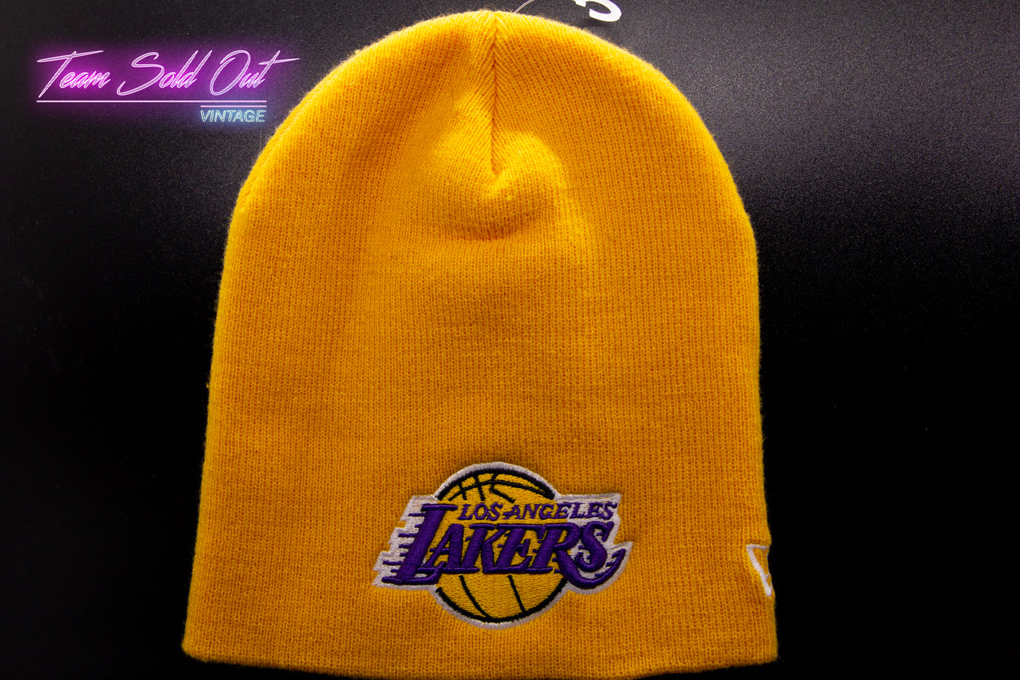 New Era Los Angeles Lakers Yellow Beanie NBA