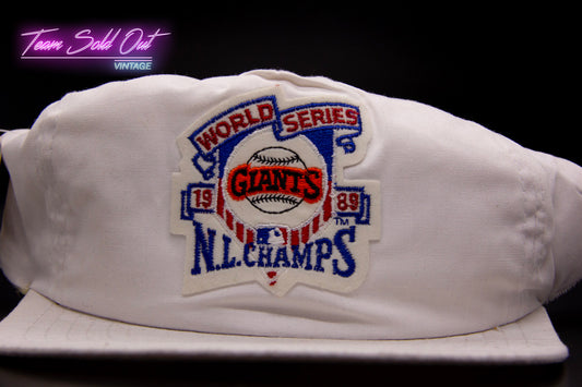 Vintage Annco 1989 World Series N.L. Champs San Francisco Giants Snapback Hat MLB