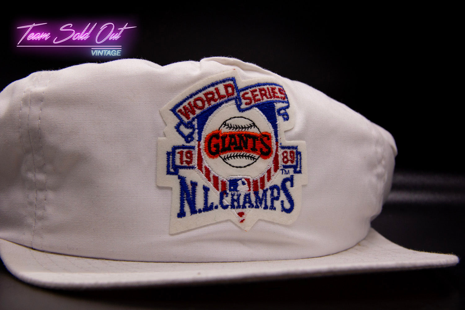 Vintage Annco 1989 World Series N.L. Champs San Francisco Giants Snapback Hat MLB